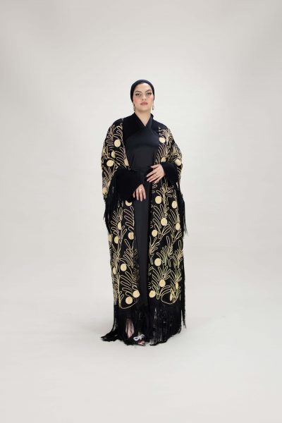 Black and Gold Abaya