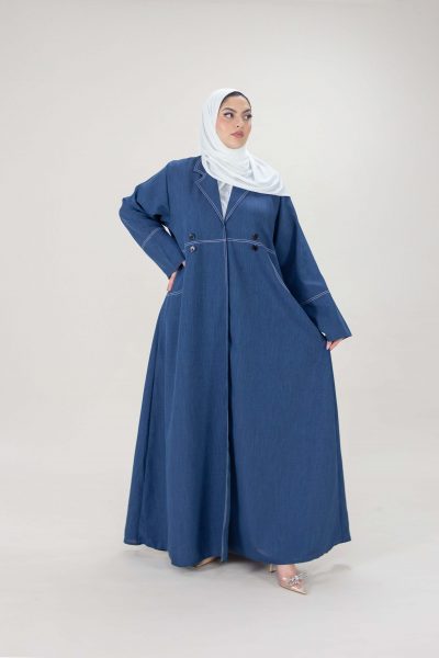 Classic Indigo Denim Abaya