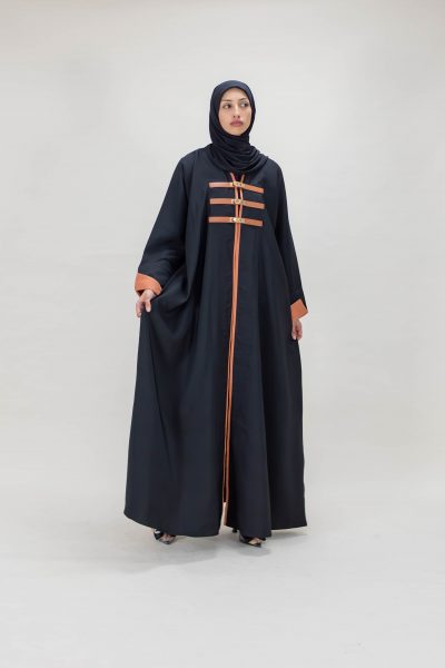 Zahra Belted Abaya - Black