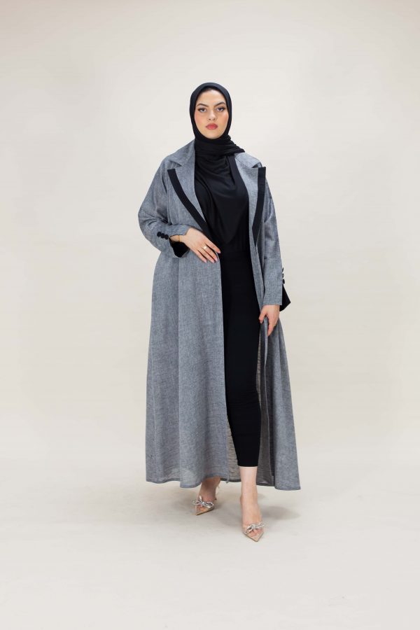 Contrast Coat Abaya - Image 2